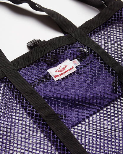 Mesh Tote / Purple x Black