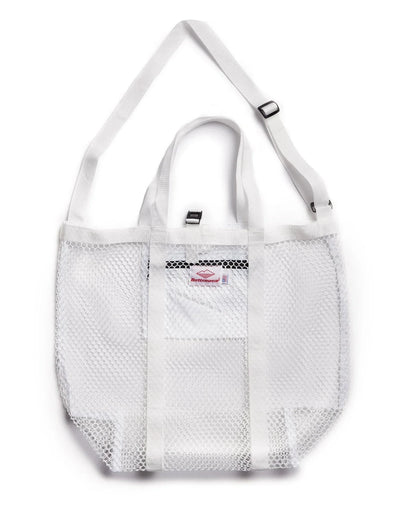 Mesh Tote - White _ White