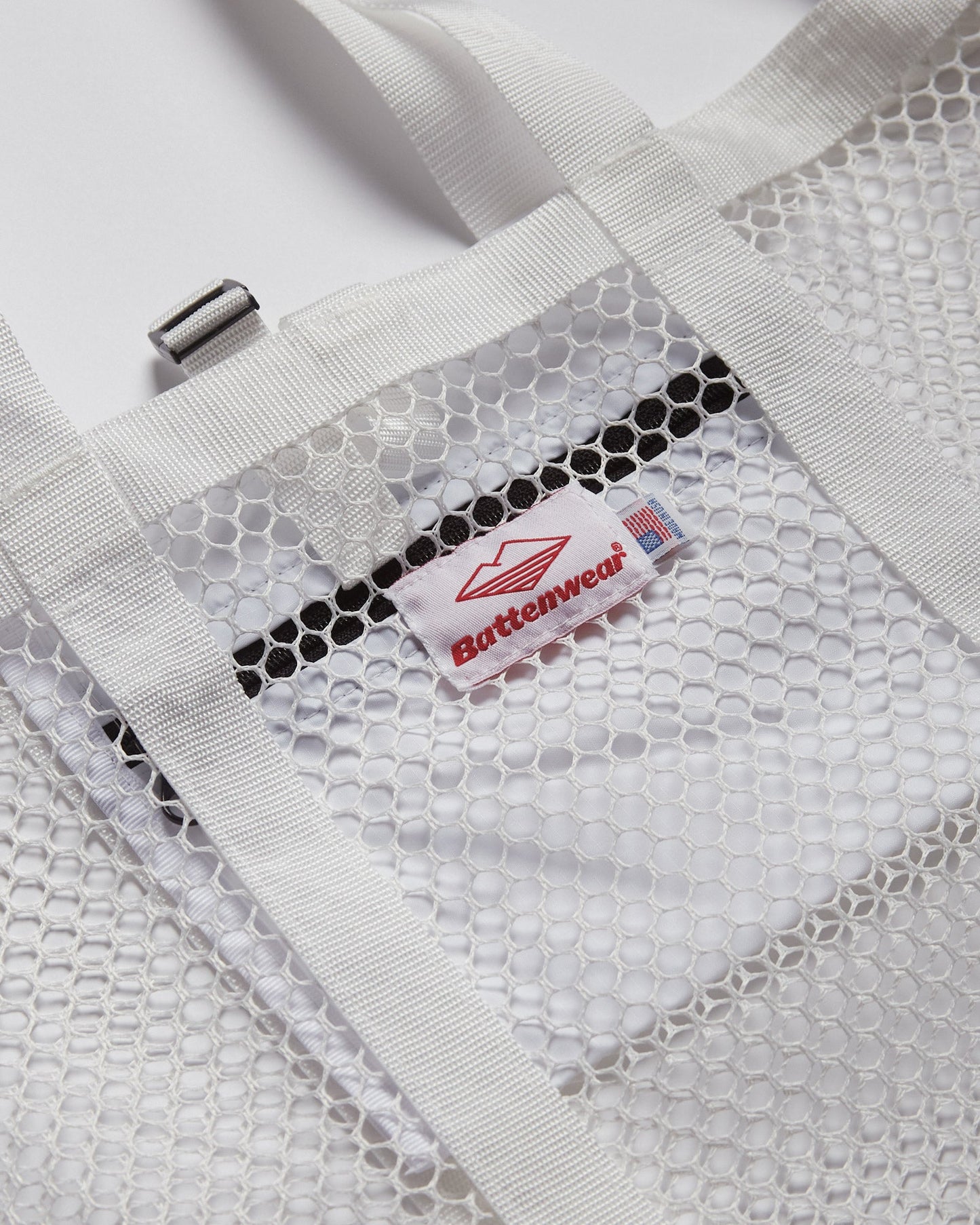 SS27 - Mesh Tote - White _ White