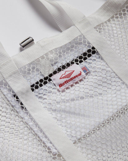 SS27 - Mesh Tote - White _ White