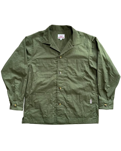 Canyon Shirt Jacket -Military Green Typewriter