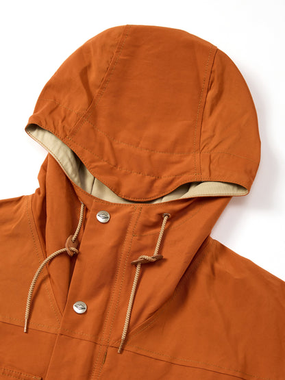 Travel Shell Parka V.3 - Orange x Light Beige