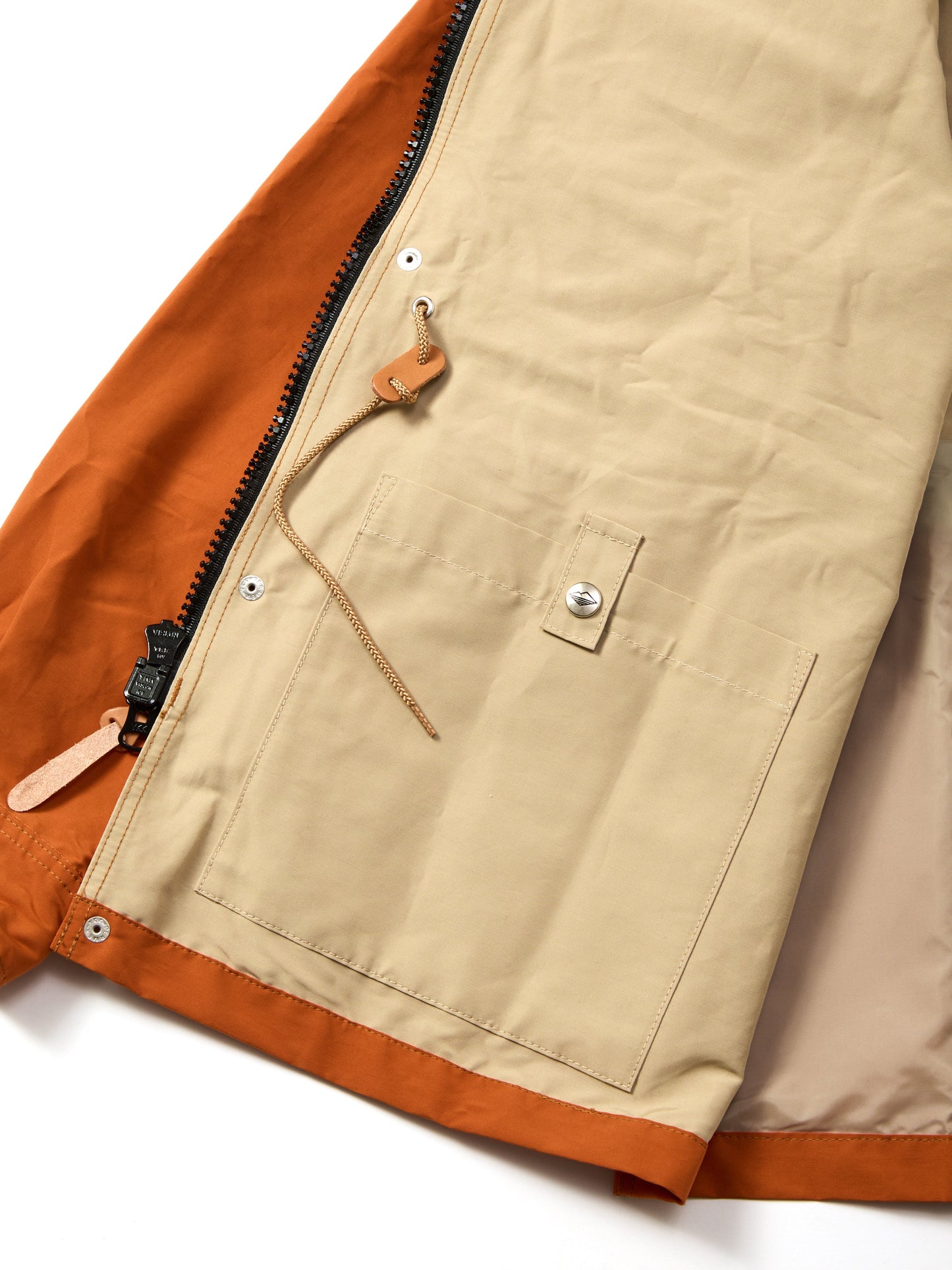 Travel Shell Parka V.3 / Orange x Light Beige