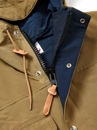 Travel Shell Parka V.3 / Beige x Navy