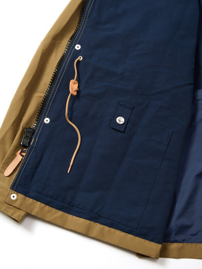 Travel Shell Parka V.3 / Beige x Navy