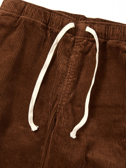 Active Lazy  Pants - Brown Corduroy