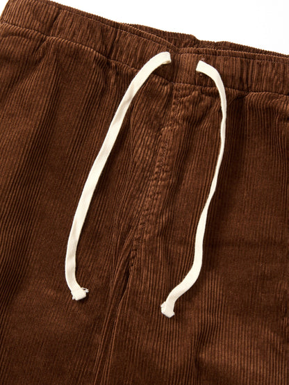 Active Lazy  Pants - Brown Corduroy
