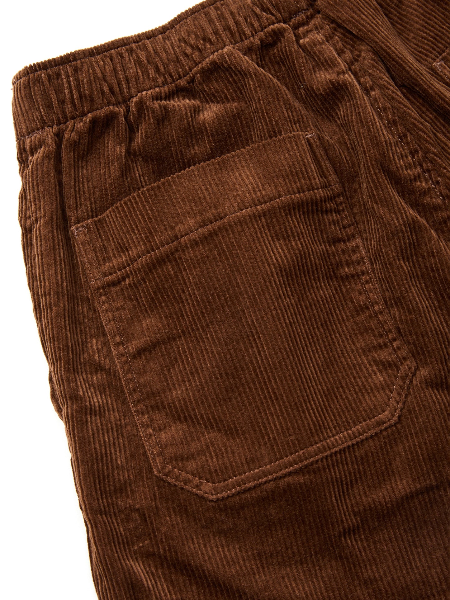 Active Lazy  Pants - Brown Corduroy