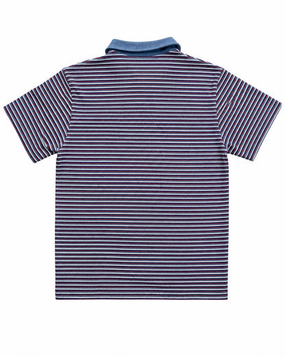 Beach Polo-Olive  x Orange Stripe