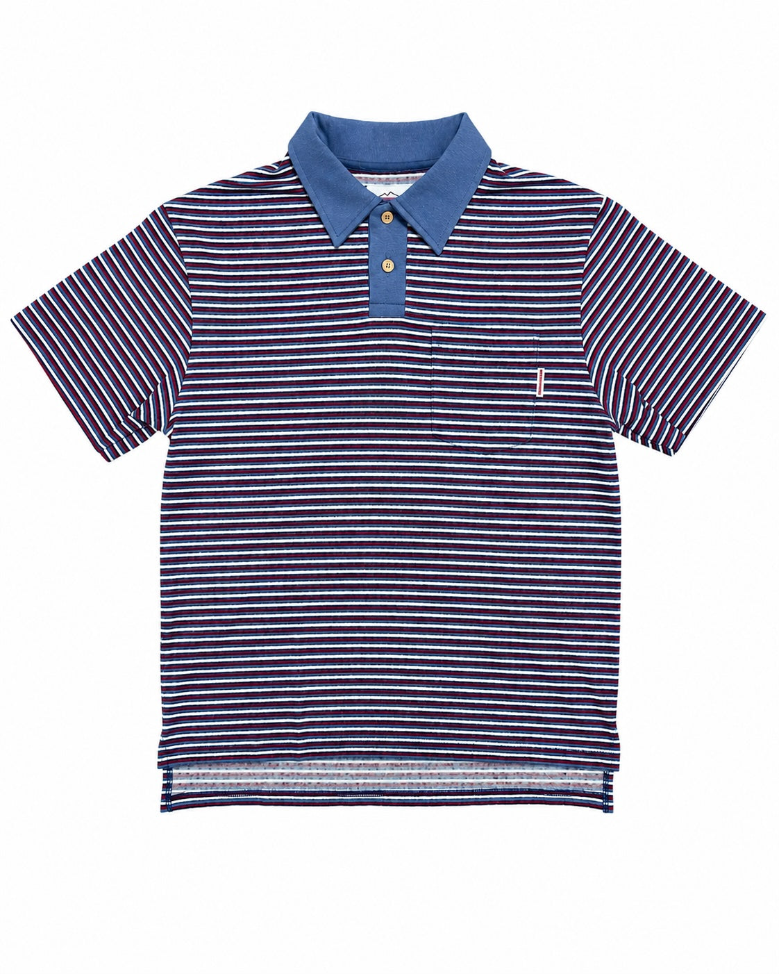 Beach Polo-Olive  x Orange Stripe