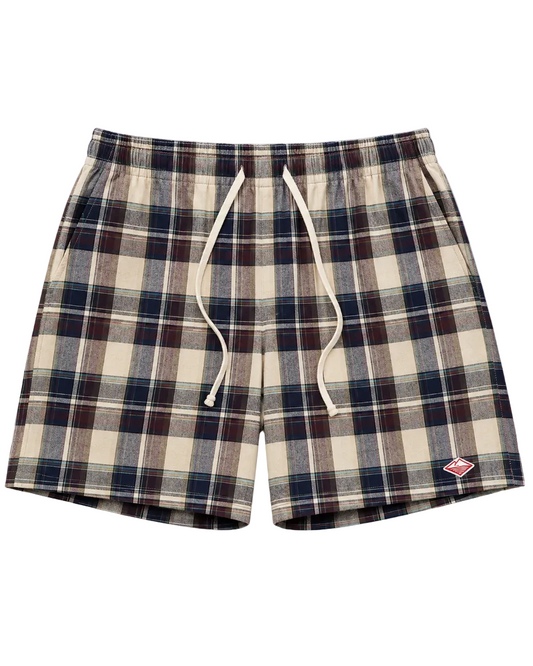 SS27 - Active Lazy Shorts - Brown Plaid