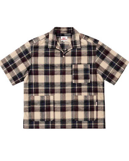 Topanga Pullover - Brown Plaid