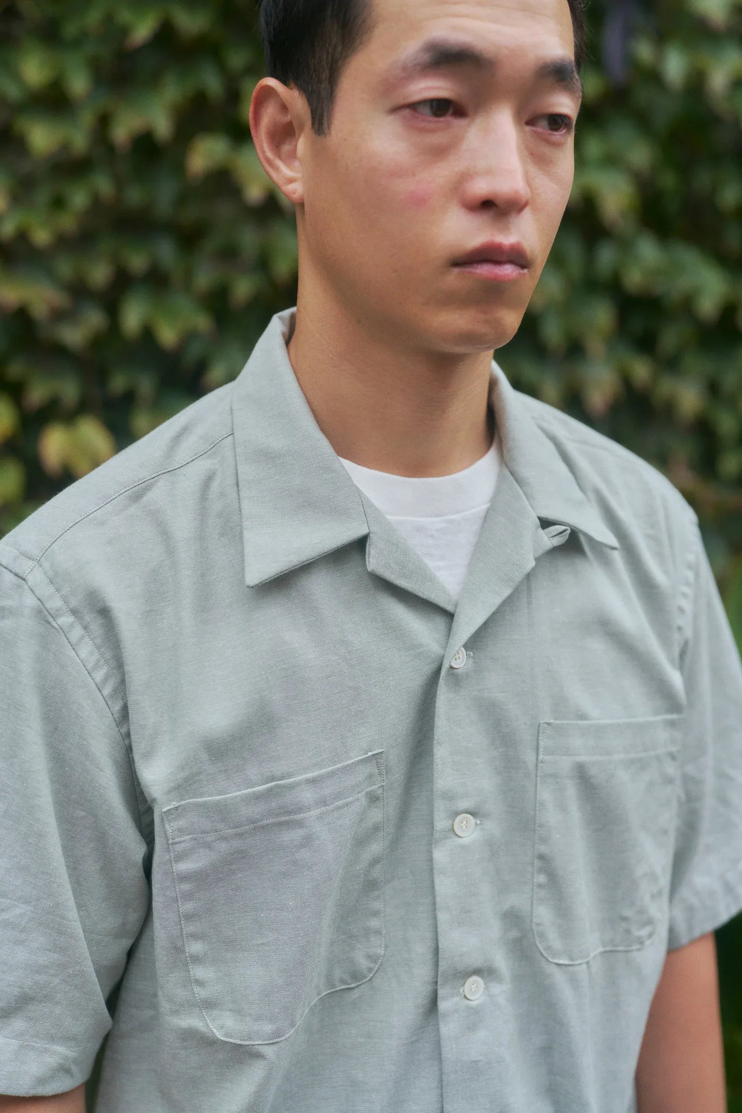 Five Pocket Island Shirt - White x Red Madras