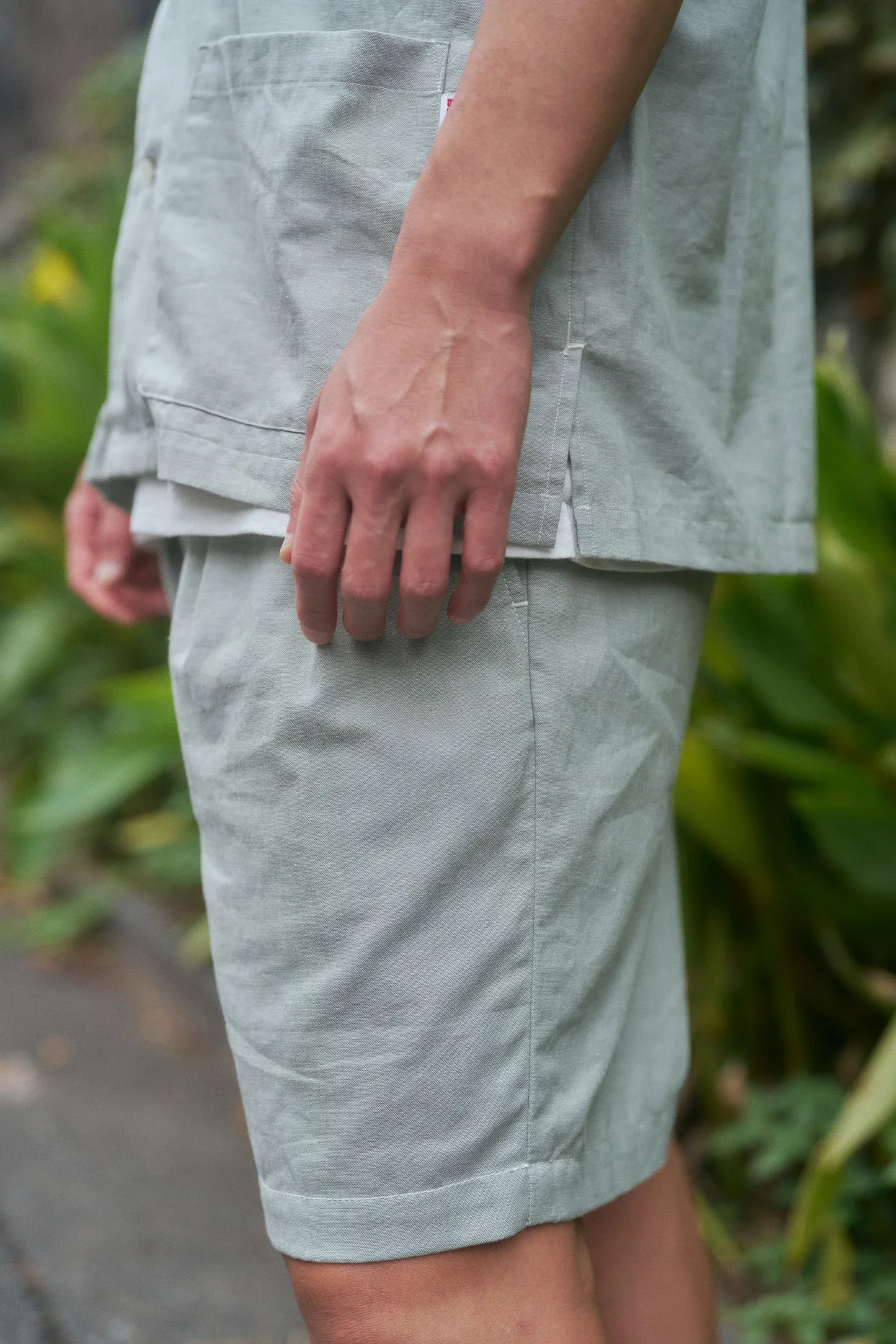 Five Pocket Island Shirt - White x Red Madras