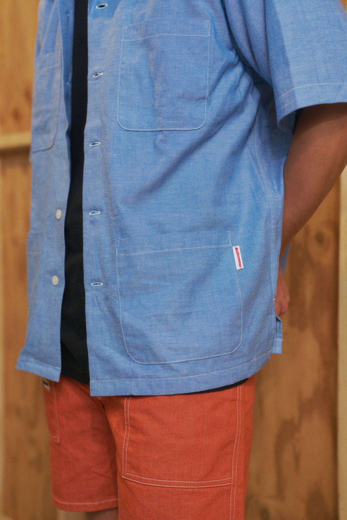 Five Pocket Island Shirt - Blue Dungaree