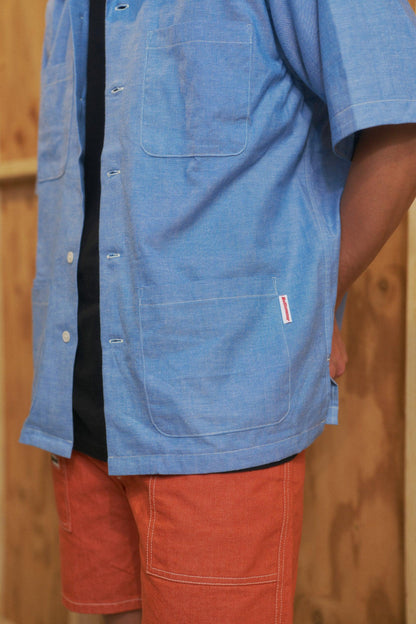 Five Pocket Island Shirt - Blue Dungaree