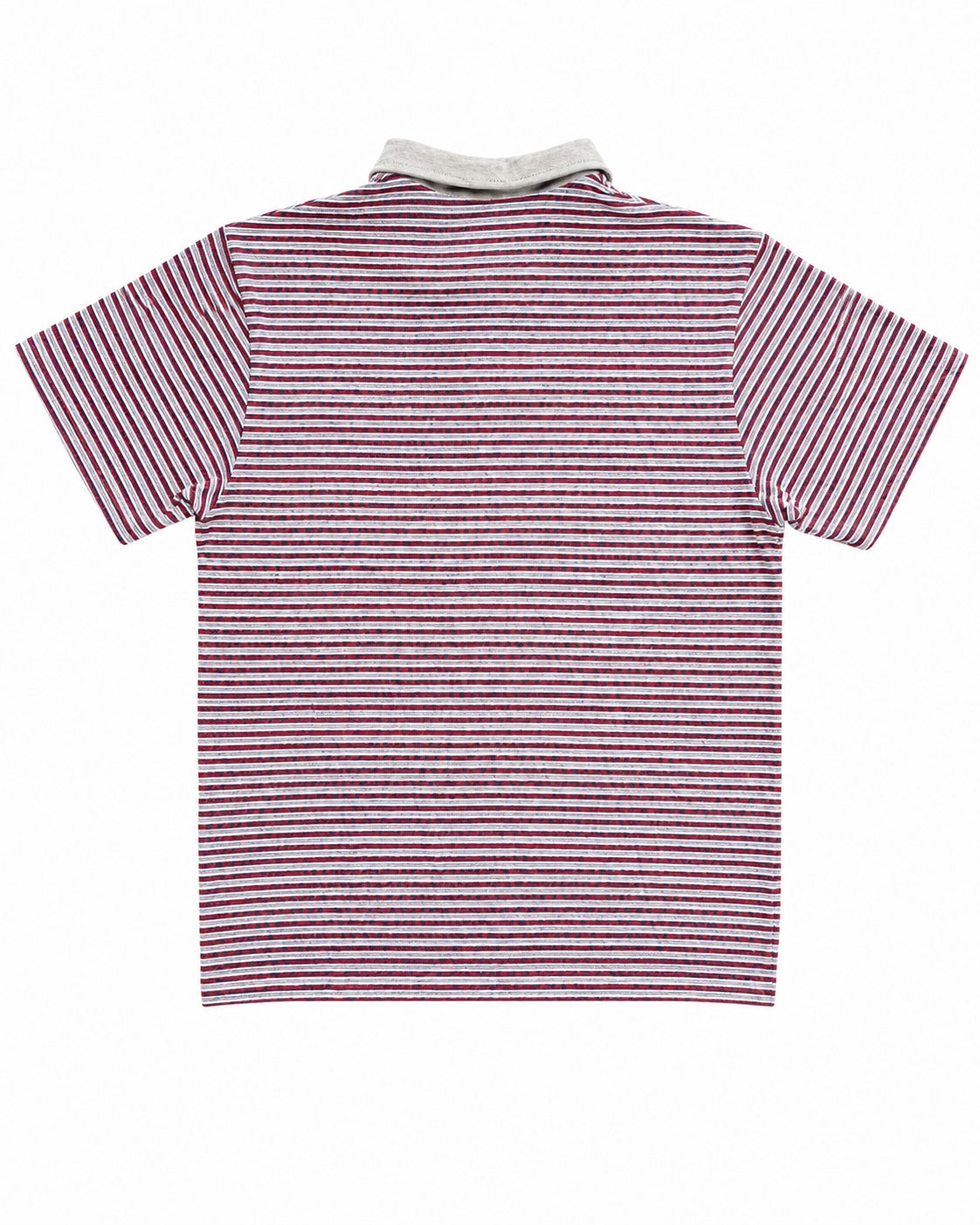 Beach Polo-Ecru x Red Stripe