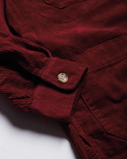 Canyon Shirt Jacket / Burgundy Corduroy