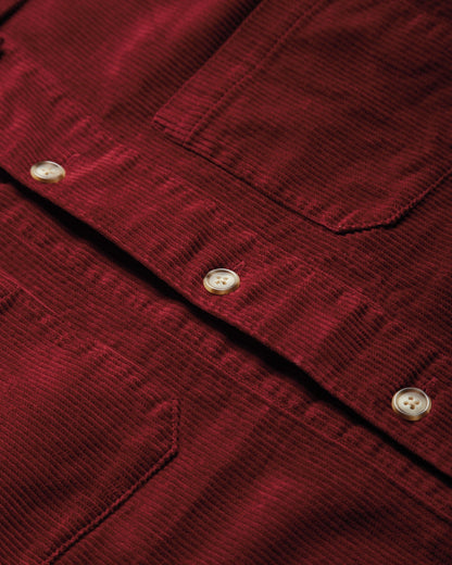 Canyon Shirt Jacket / Burgundy Corduroy