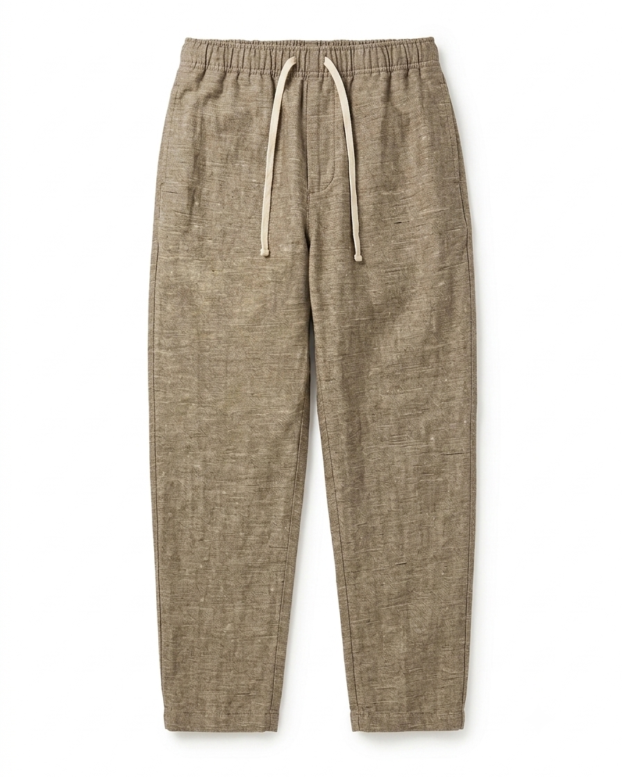 SS27 - Active Lazy Pants - Beige Chambray