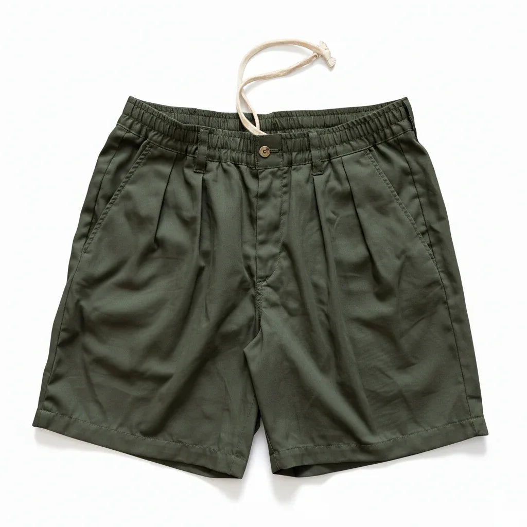 Weekend Shorts - Army Green Chino