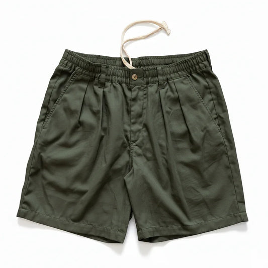 Weekend Shorts - Army Green Chino
