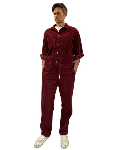 Active Lazy Pants / Burgundy Corduroy
