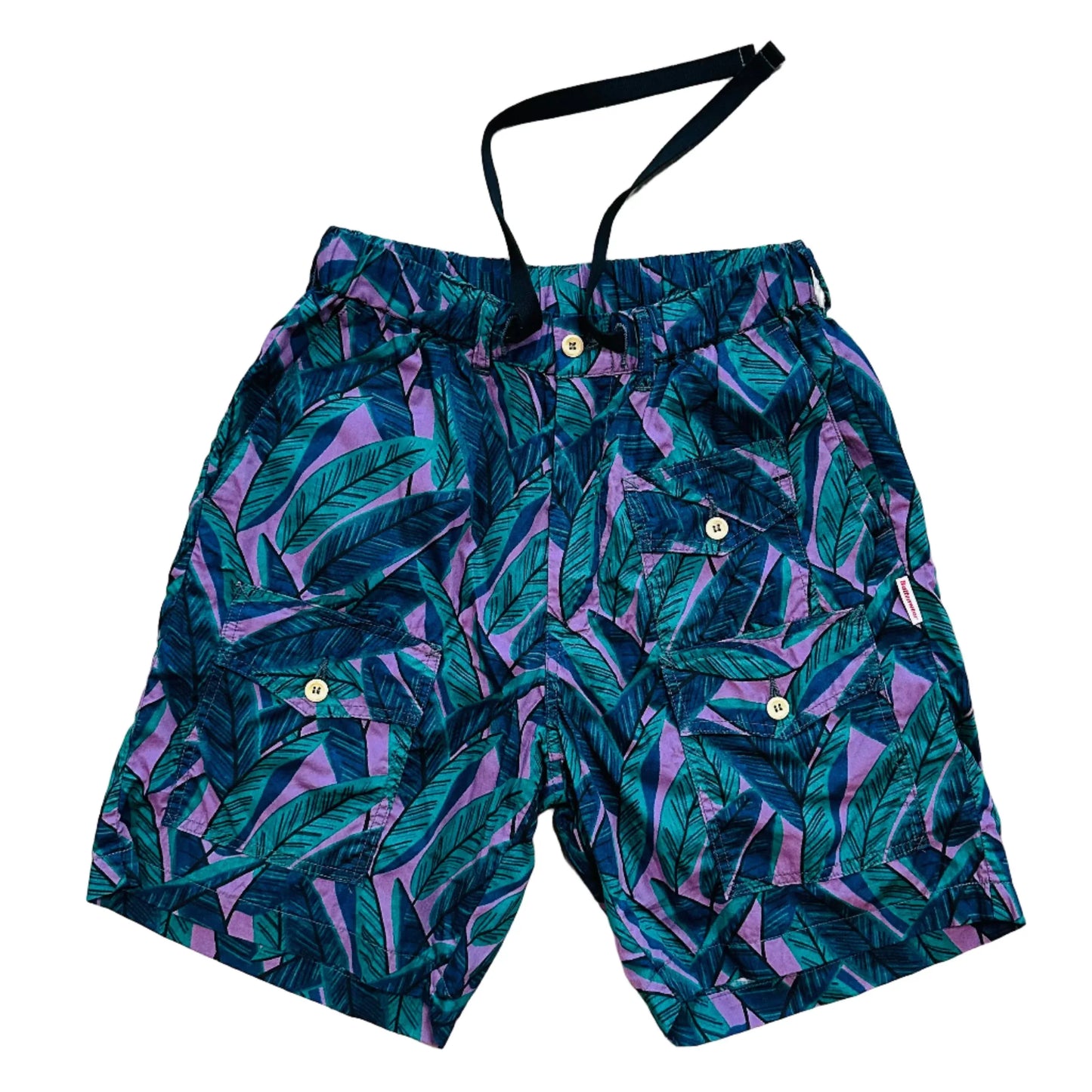 Battenwear x Post O'Alls T&C  Shorts - Purple Banana Leaf