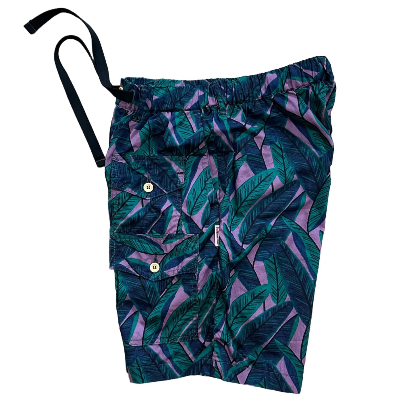 Battenwear x Post O'Alls T&C  Shorts - Purple Banana Leaf