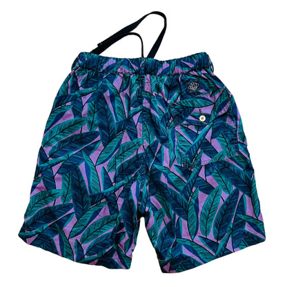 Battenwear x Post O'Alls T&C  Shorts - Purple Banana Leaf