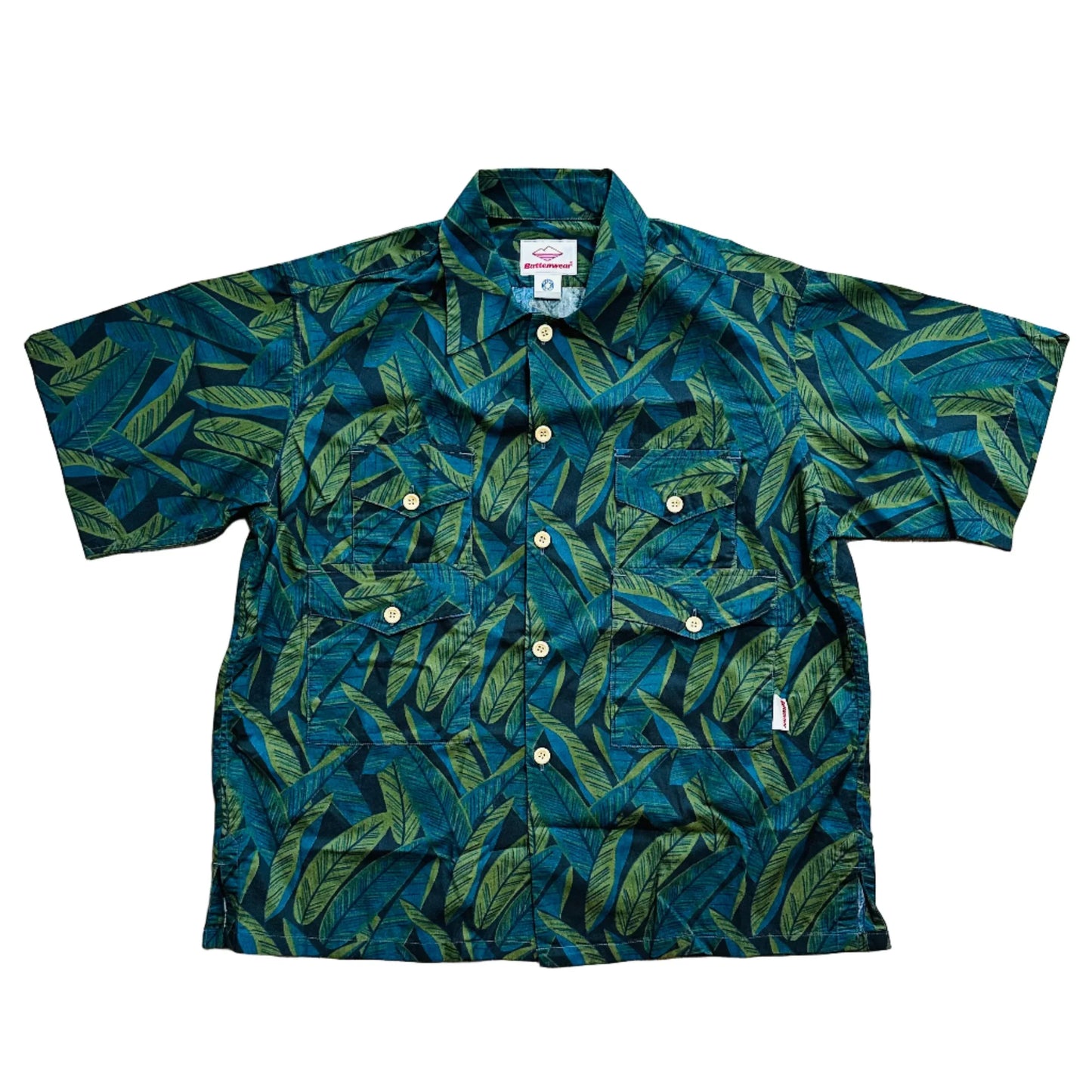 Battenwear x Post O'Alls T&C Shirts - Black Banana Leaf