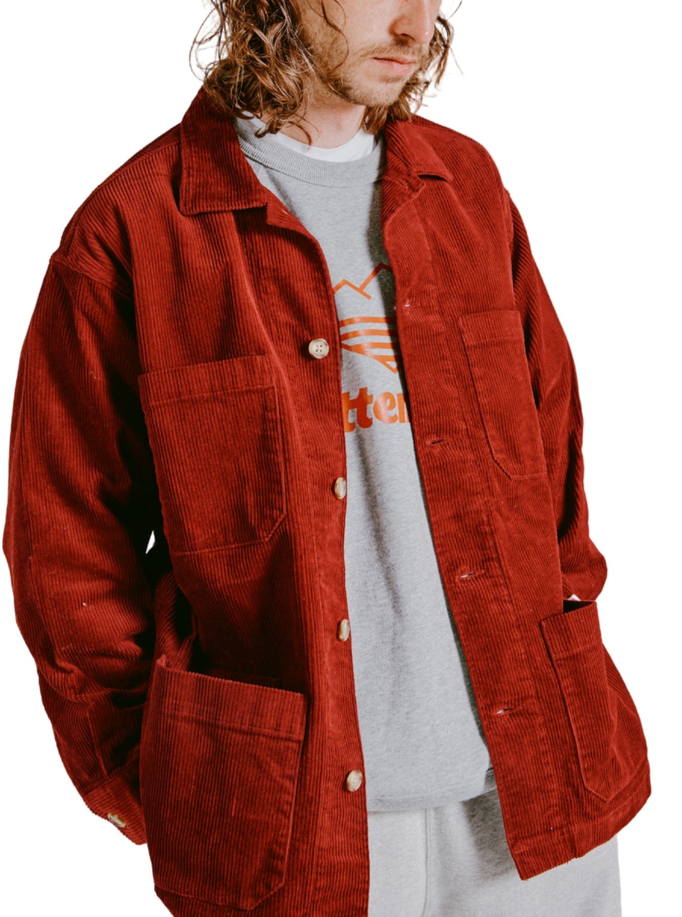 Canyon Shirt Jacket / Burgundy Corduroy