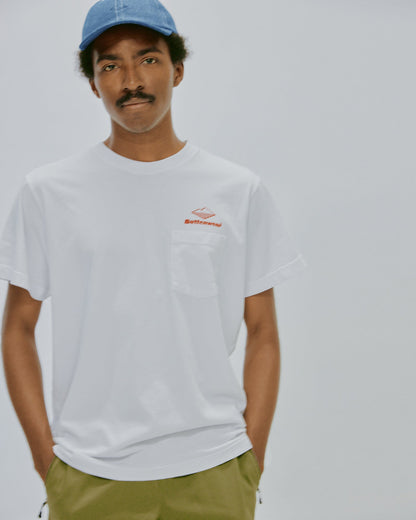 Team S/S Pocket Tee / Mustard x Red