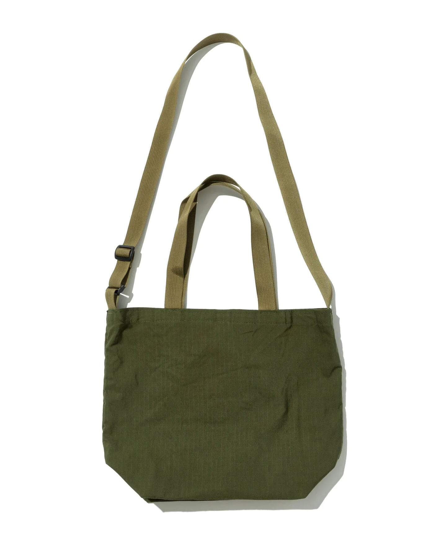 Mini Packable Tote / Olive Drab Cotton x Tan