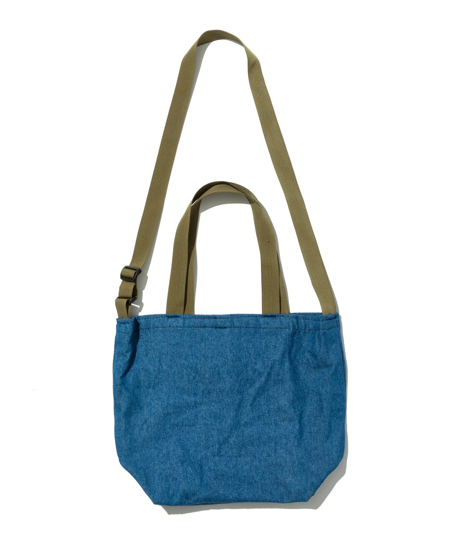 Mini Packable Tote / Denim x Tan