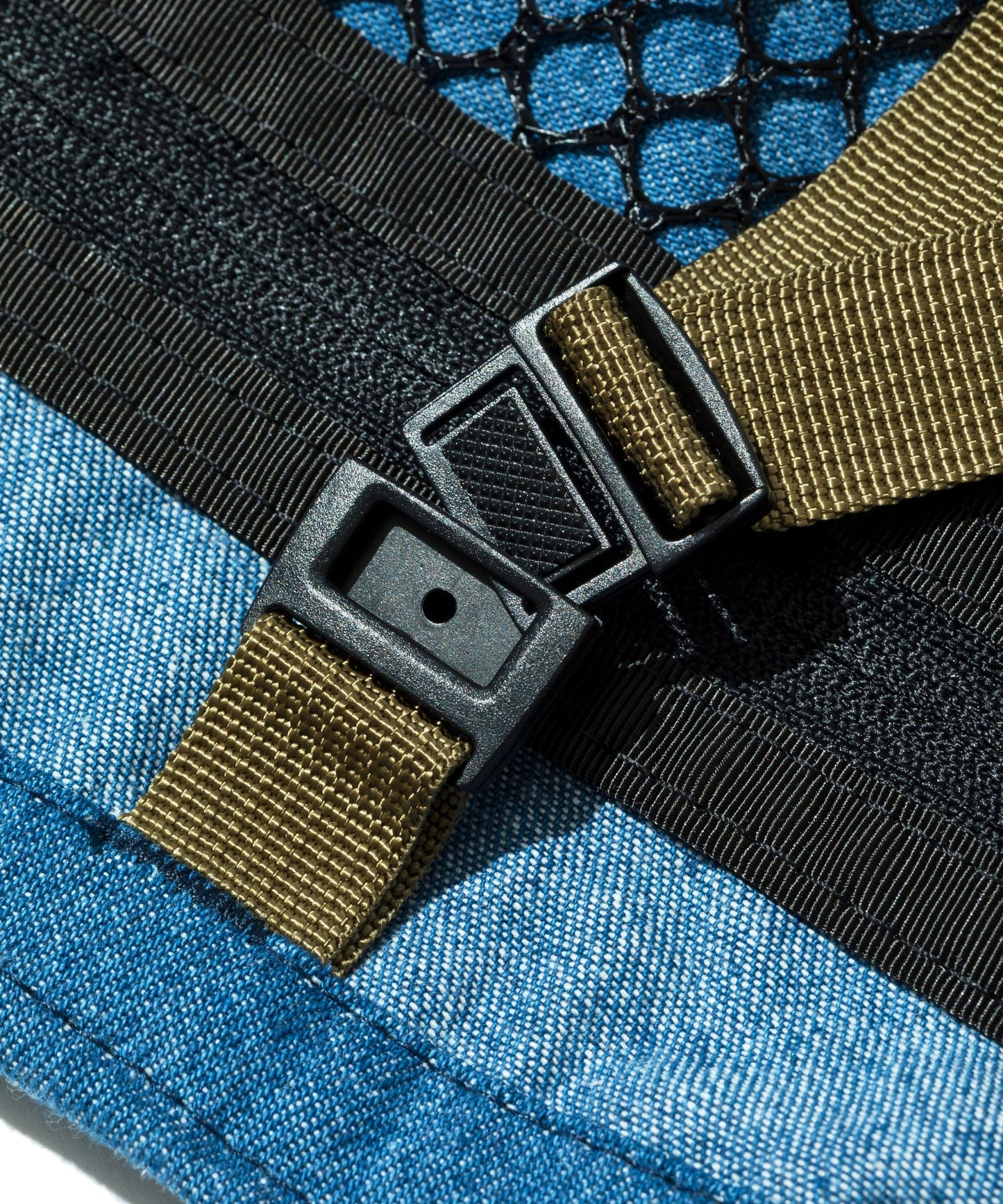 Mini Packable Tote / Denim x Tan