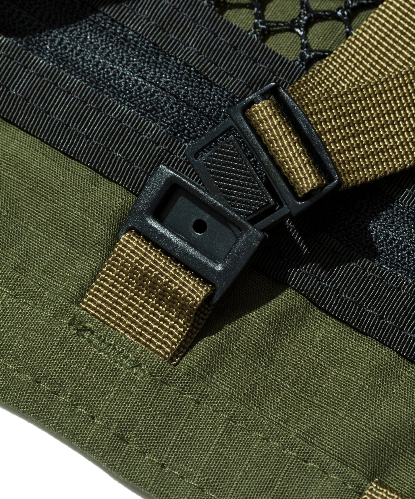 Mini Packable Tote / Olive Drab Cotton x Tan