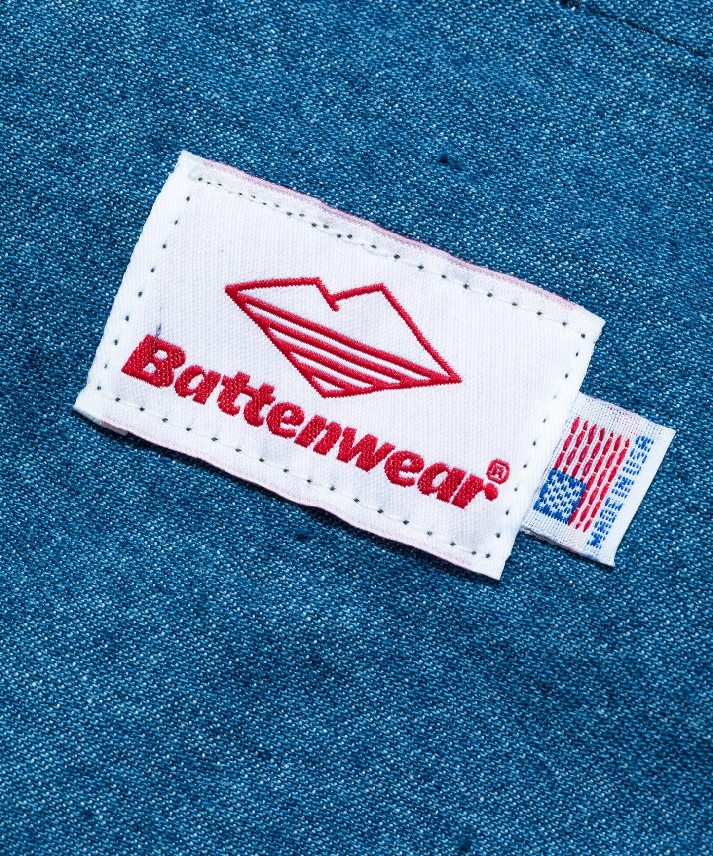 Mini Packable Tote / Denim x Tan