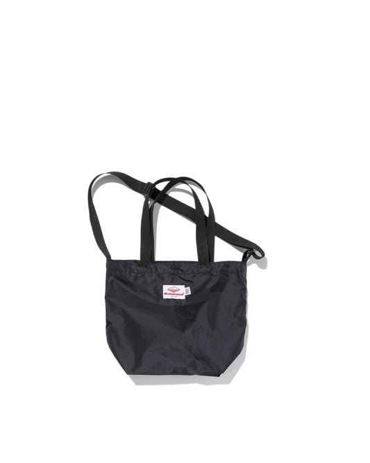 Mini Packable Tote / Black x Black