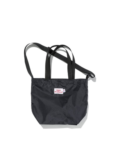 SS27 - Mini Packable Tote - Black Nylon x Black