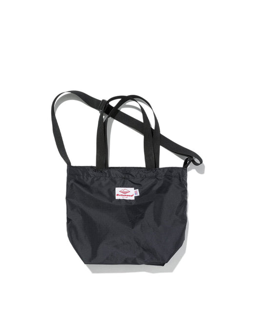 SS27 - Mini Packable Tote - Black Nylon x Black