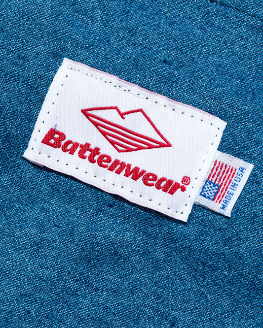 Packable Tote / Denim x Tan