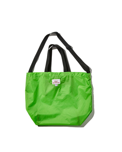 Packable Tote / Lime Green x Black