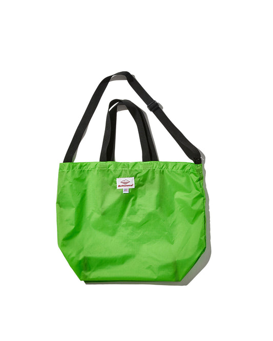 Packable Tote / Lime Green x Black