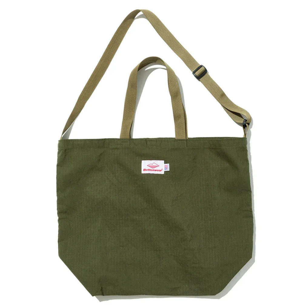 Packable Tote - Olive Drab x Tan