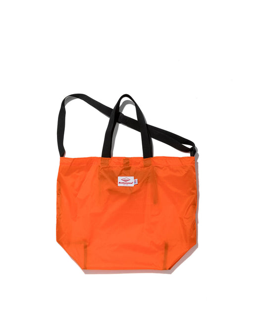 Packable Tote / Orange x Black