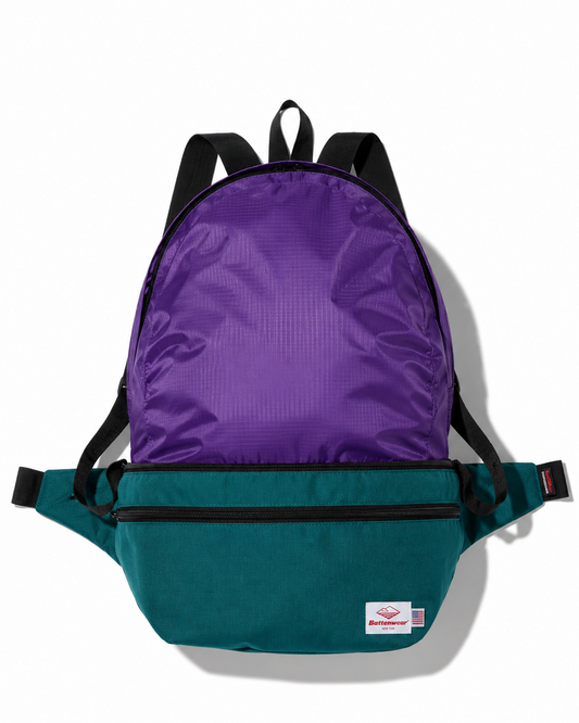 SS27 - Eitherway Bag - Peacock x Purple