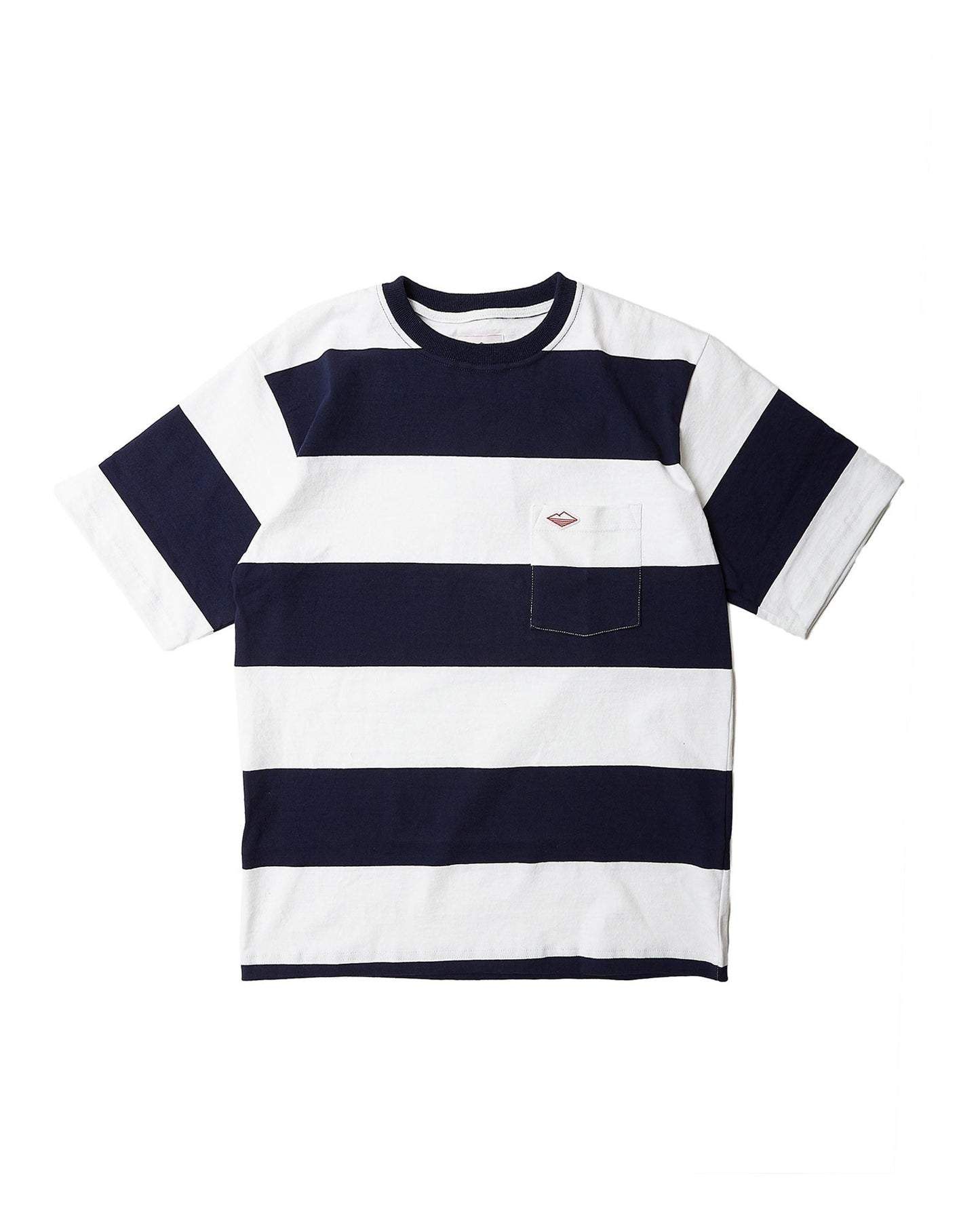 Pocket Rugby Tee / Navy x White