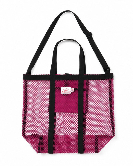 SS27 - Mesh Tote - Raspberry x  Black