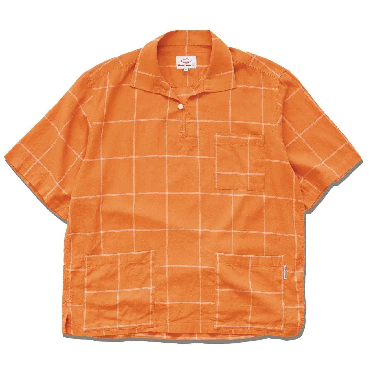 Topanga Pullover / Orange Windowpane